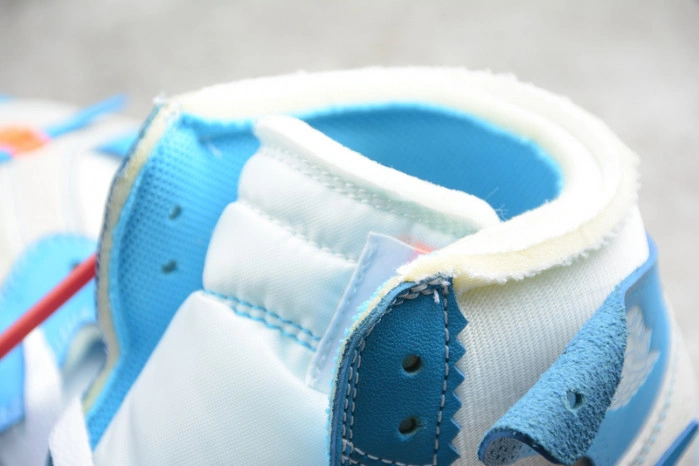 O-W x Air Jordan 1 UNC Release Date AQ0818-148