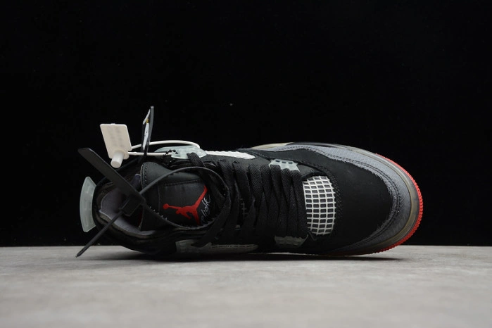 O-W x Air Jordan 4 “Bred” CV9388-001