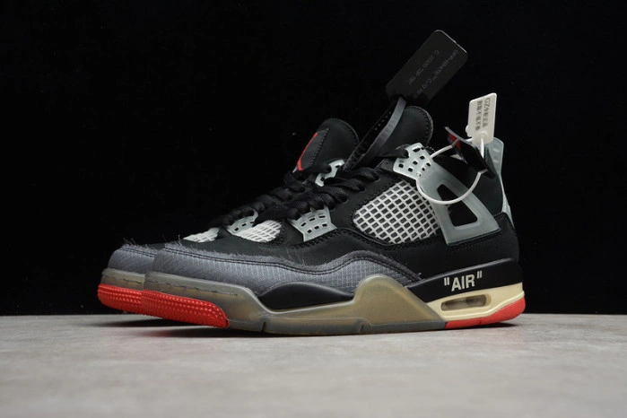 O-W x Air Jordan 4 “Bred” CV9388-001