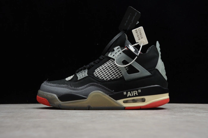 O-W x Air Jordan 4 “Bred” CV9388-001