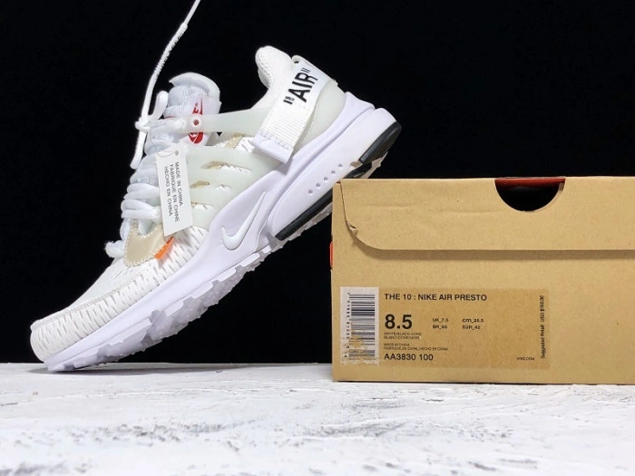 O-W x Nike Air Presto White  AA3830-100