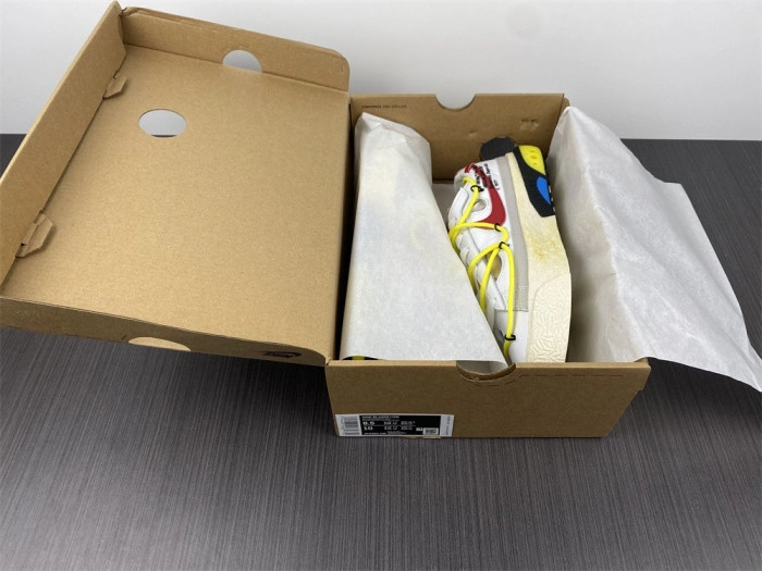 O-W x Nike Blazer Low  University Red  DH7863-100