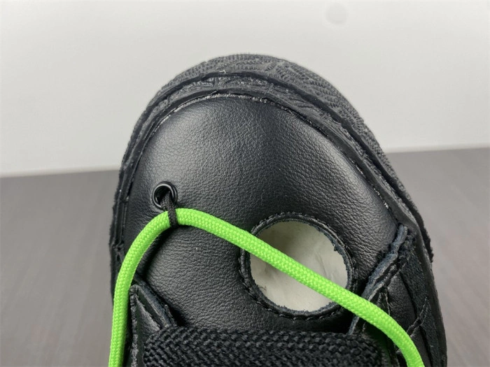 O-W x Nike Blazer Low Black Electro Green DH7863-001
