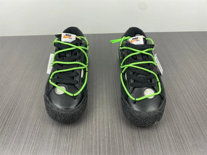 O-W x Nike Blazer Low Black Electro Green DH7863-001