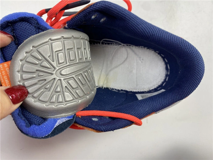 O-W x Nike SB Dunk Low Orange Perple White  CT0856-801