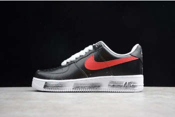 PEACEMINUSONE X Nike Air Force1 GD Black Red AQ3692-002
