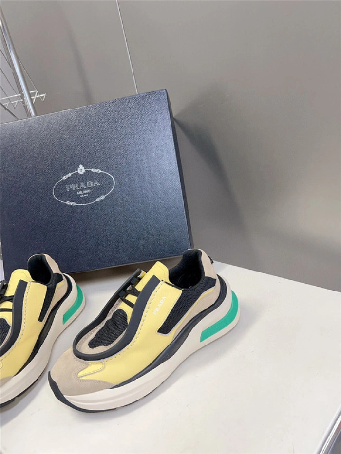 Prada Brushed Leather Sneakers