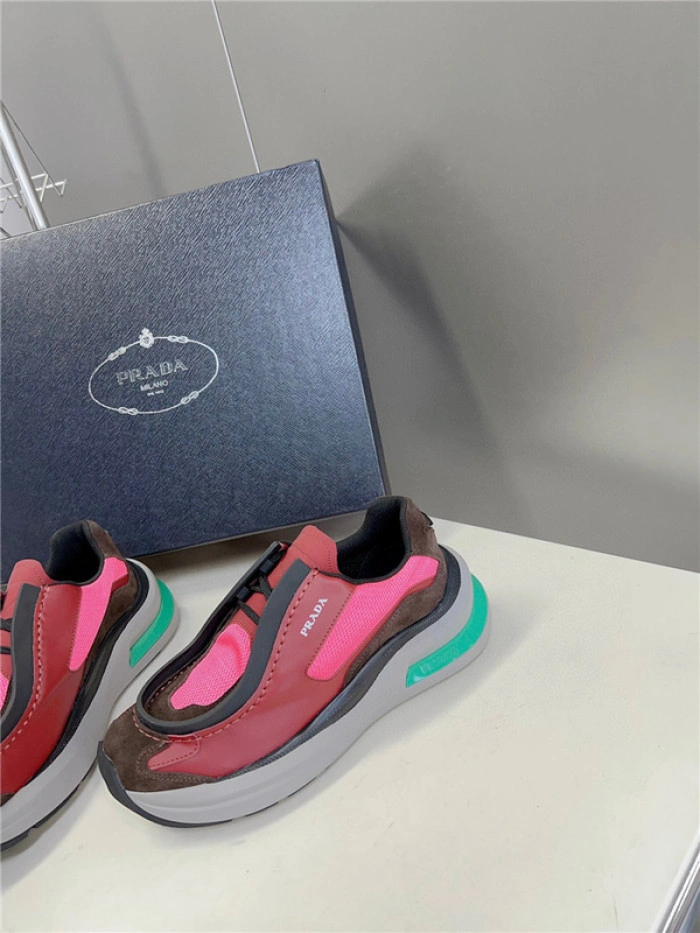 Prada Brushed Leather Sneakers