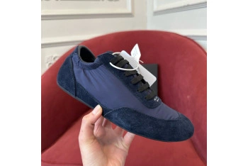 Prada Collapse Re-Nylon suede sneakers