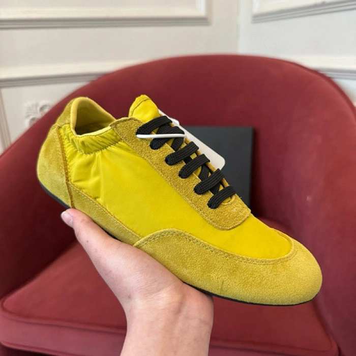 Prada Collapse Re-Nylon suede sneakers