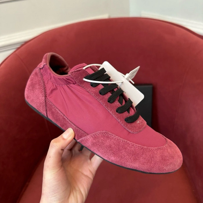 Prada Collapse Re-Nylon suede sneakers