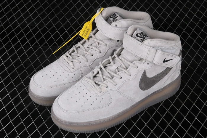 Reigning Champ x Nike Air Force 1 Mid '07 Light Grey Black 807618-208