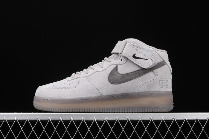 Reigning Champ x Nike Air Force 1 Mid '07 Light Grey Black 807618-208