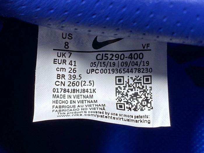 The Clot x Nike Air Force 1 Low in Game Royal CJ5290-400