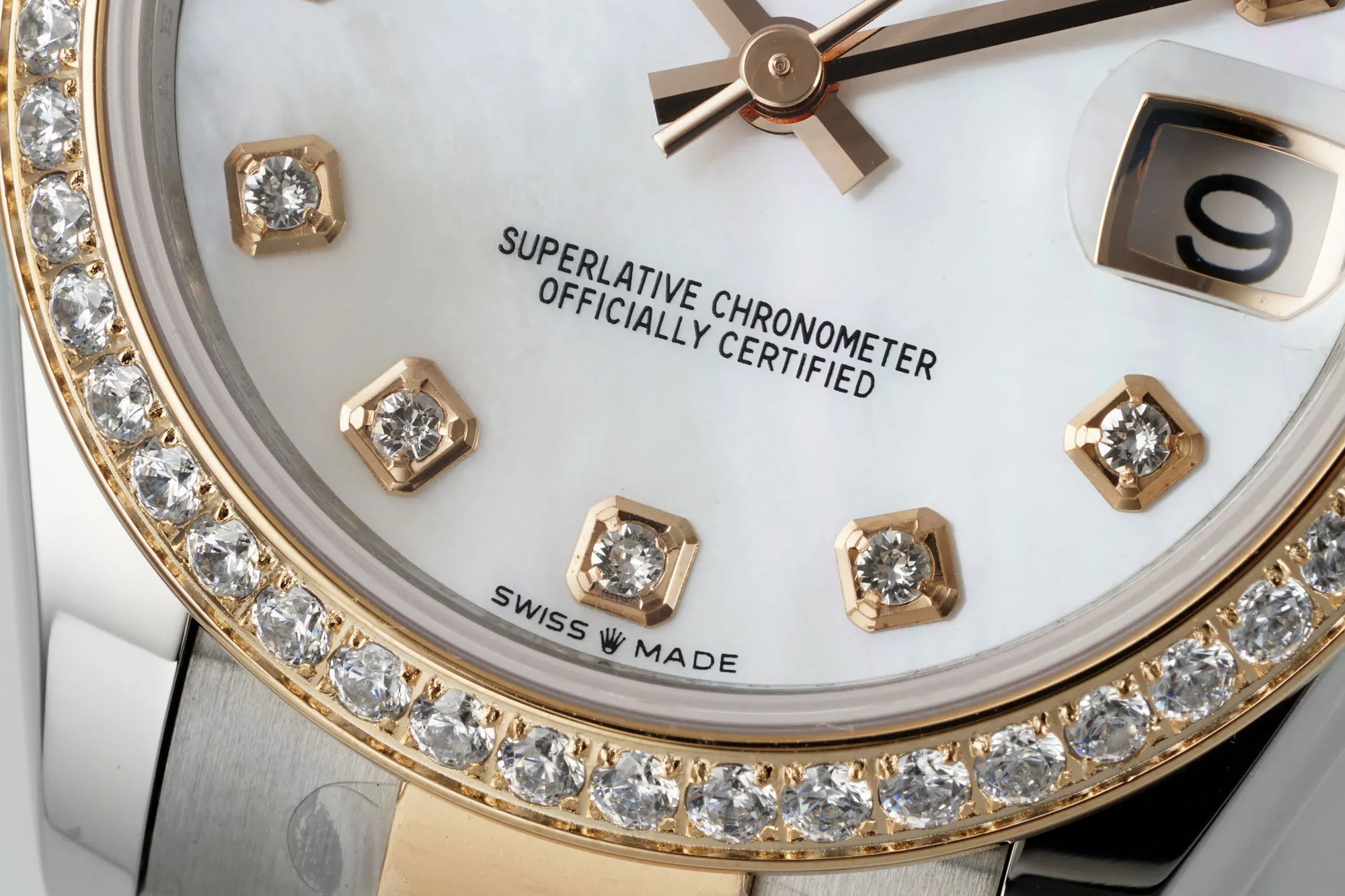 AR Factory Rolex Datejust 31mm White Dial Diamond Bezel Two-Tone Oystersteel and Yellow Gold Ladies Watch GoAnywhere 261