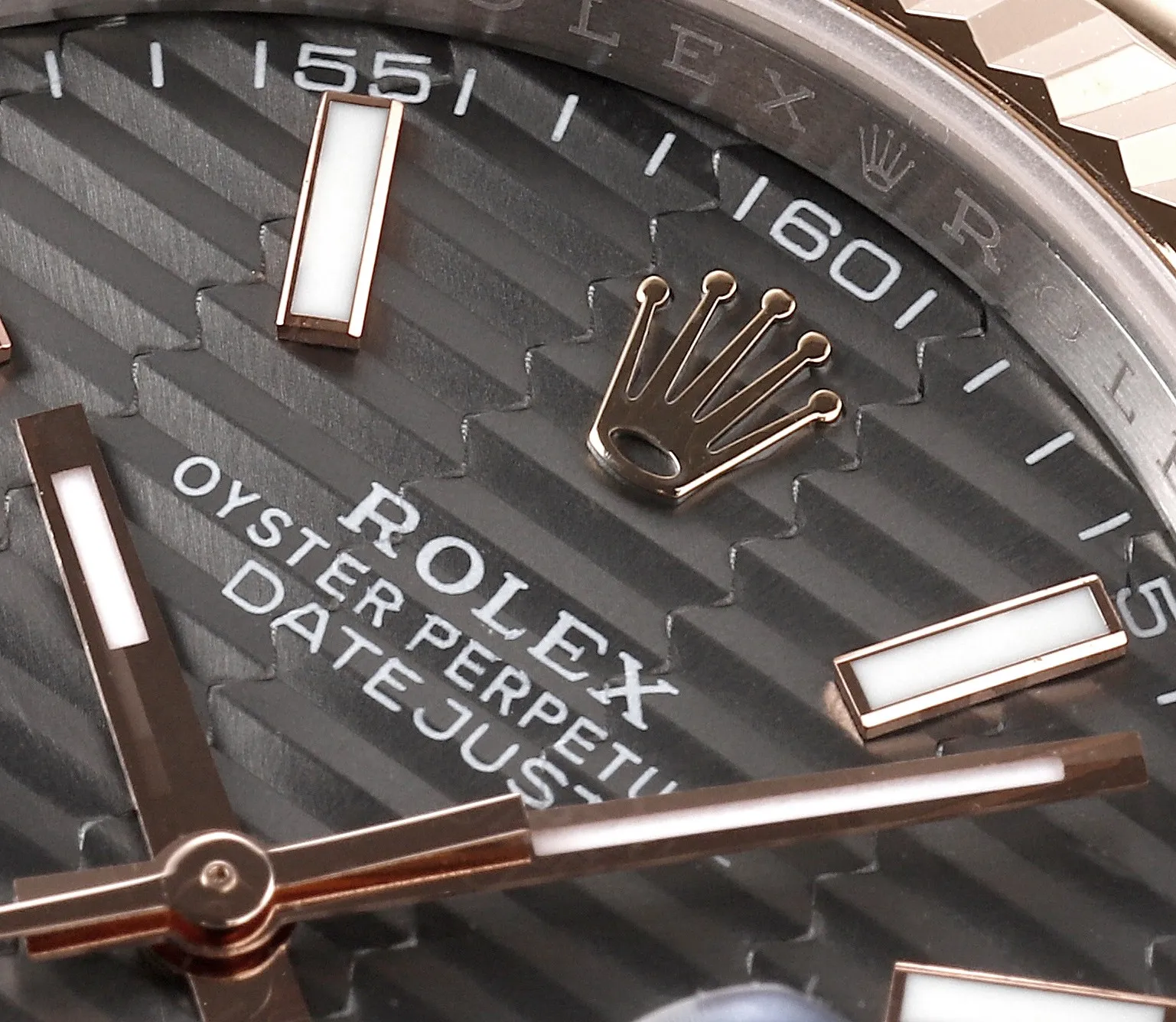 AR Factory Rolex Datejust 41mm Everose Rolesor Slate Dial Fluted Bezel Jubilee Bracelet Men’s Luxury Watch TimelessDesign 4937