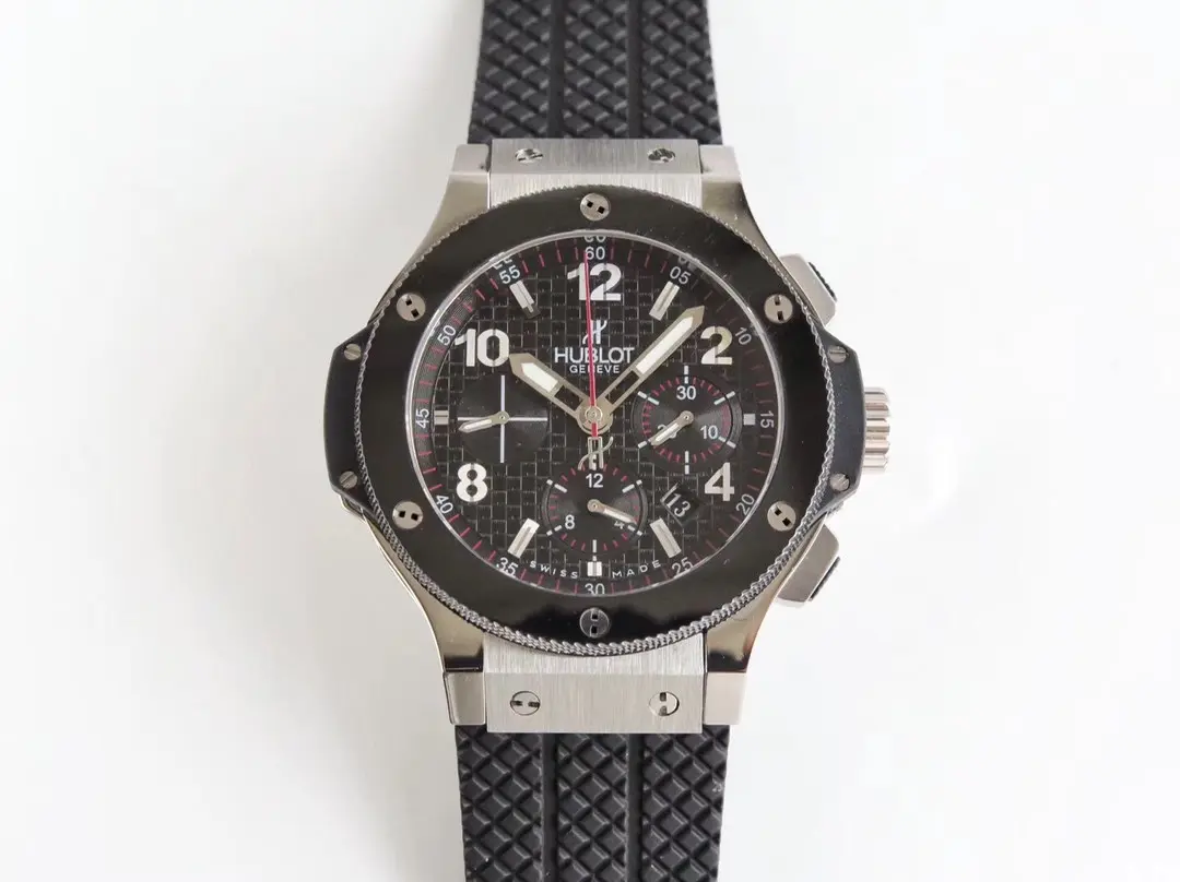 JB Factory Hublot Big Bang 44mm Black Dial Rubber Strap Chronograph Watch – Super Clone Model 301.PB.131.RX Trendsetting 5993
