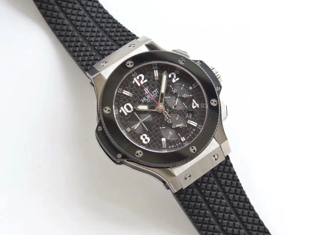JB Factory Hublot Big Bang 44mm Black Dial Rubber Strap Chronograph Watch – Super Clone Model 301.PB.131.RX Trendsetting 5993