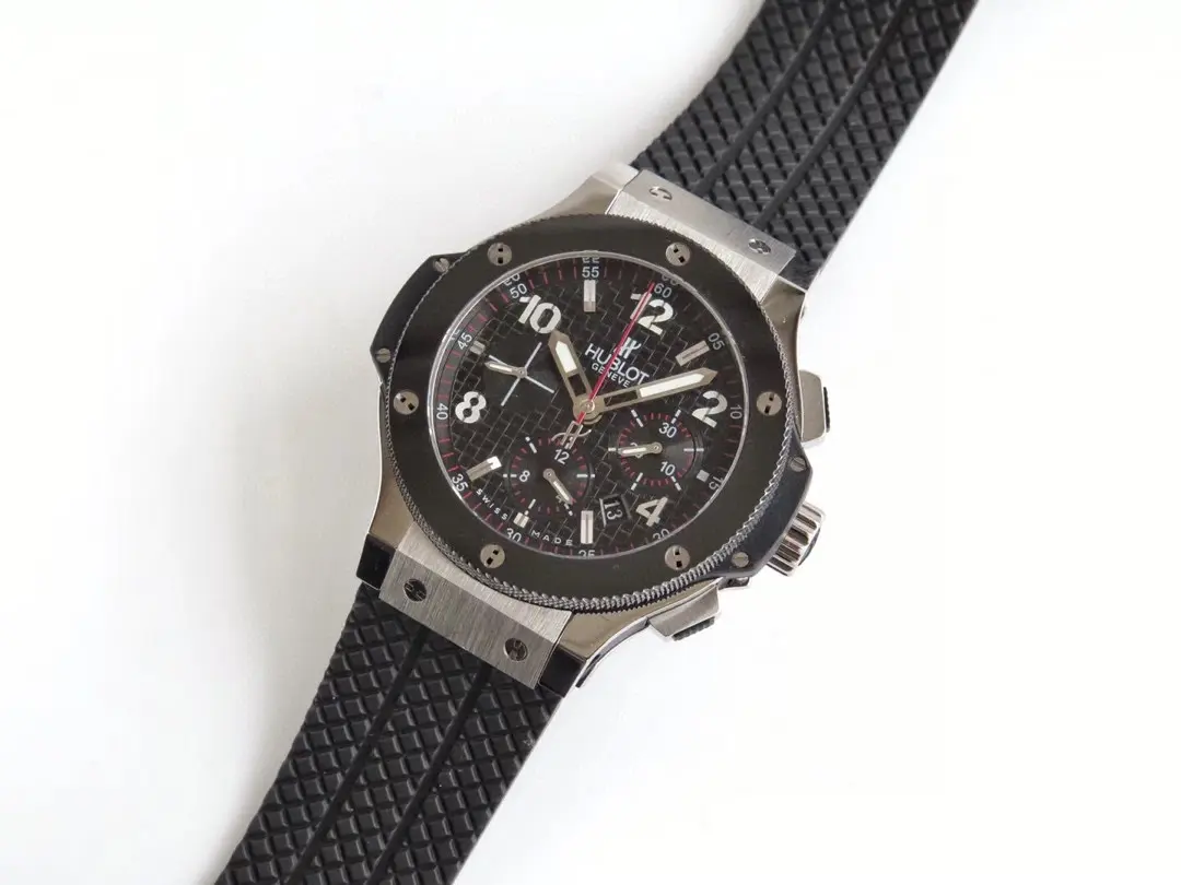 JB Factory Hublot Big Bang 44mm Black Dial Rubber Strap Chronograph Watch – Super Clone Model 301.PB.131.RX Trendsetting 5993