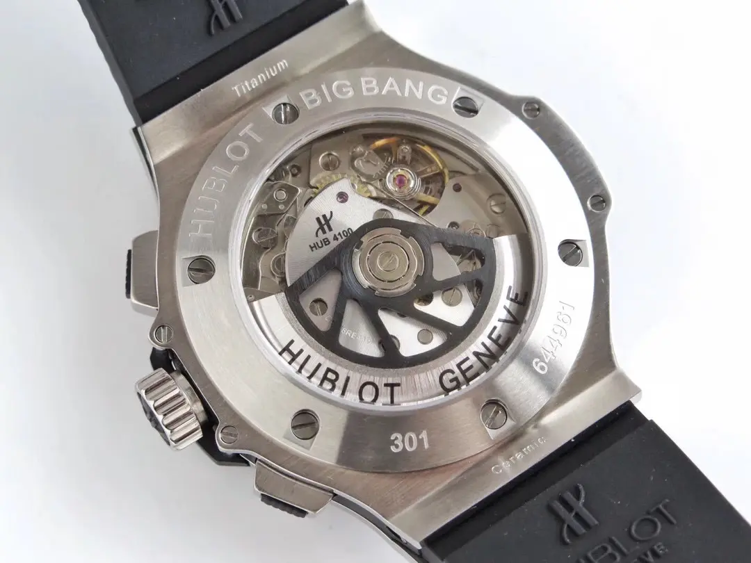 JB Factory Hublot Big Bang 44mm Black Dial Rubber Strap Chronograph Watch – Super Clone Model 301.PB.131.RX Trendsetting 5993