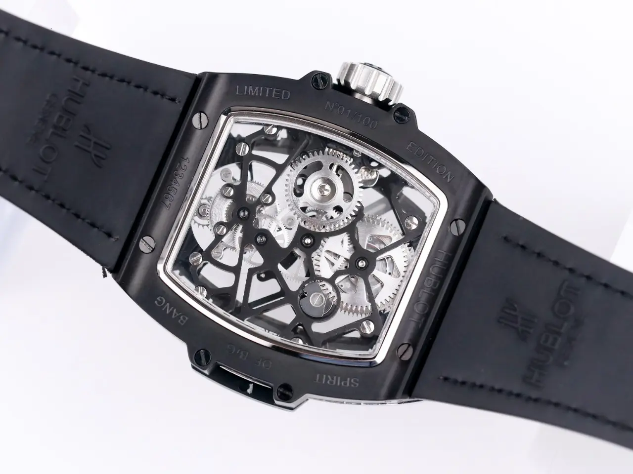 ZF Factory Hublot Masterpiece 906 Tourbillon Watch – Rose Gold Platinum, Black Leather Strap, Super Clone Edition Efficient 1395