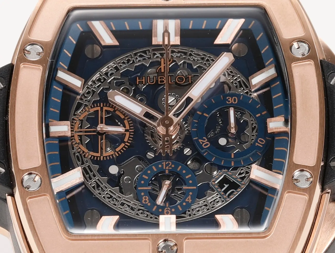 GS Factory Hublot Spirit of Big Bang King Gold Blue Limited Edition Super Clone Watch – Model 642.NX.0170.RX SmoothTexture 5837