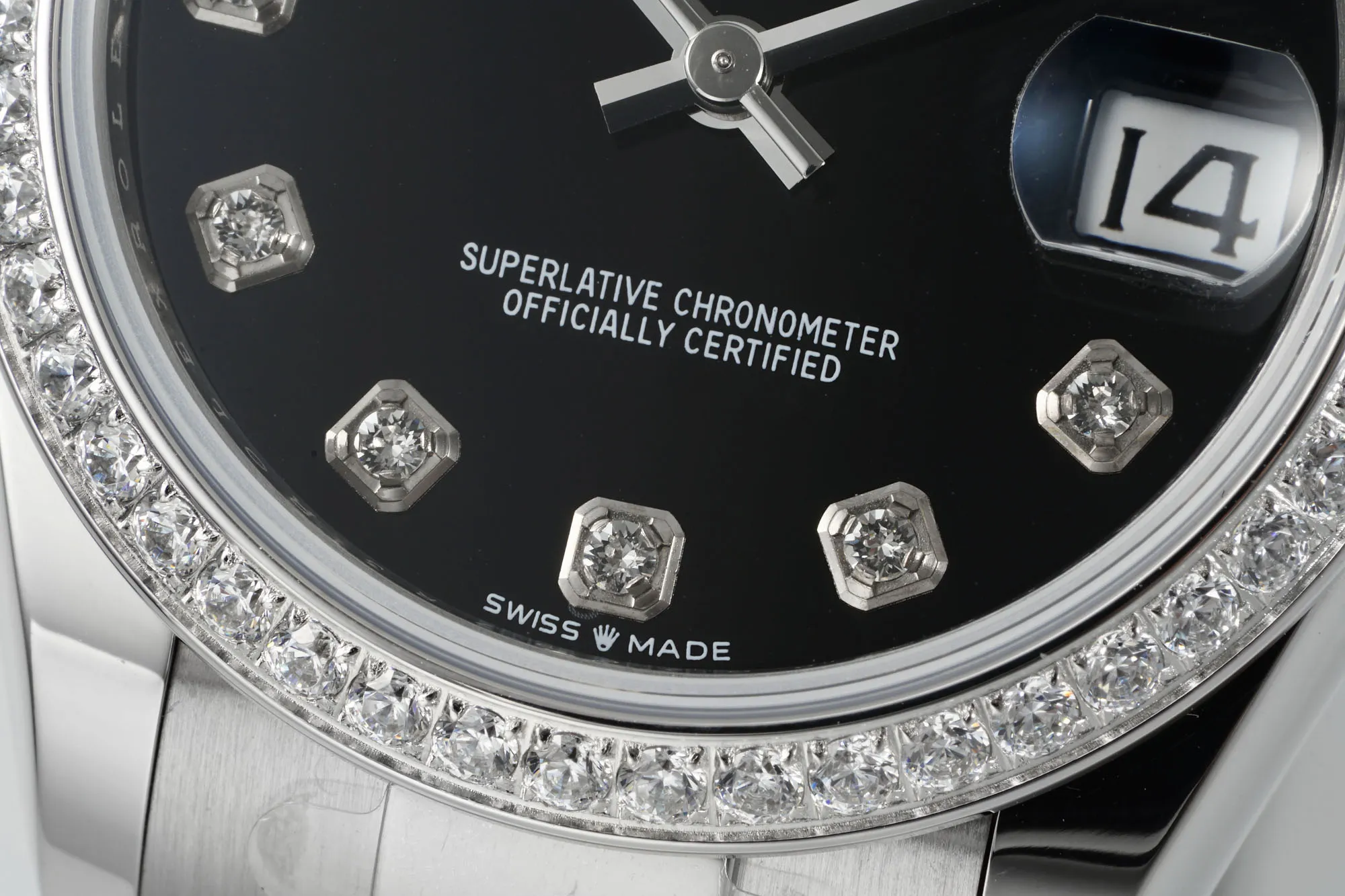AR Factory Rolex Datejust 31mm Black Dial Diamond Bezel Stainless Steel Oyster Bracelet Automatic Women’s Watch Comfortable 240