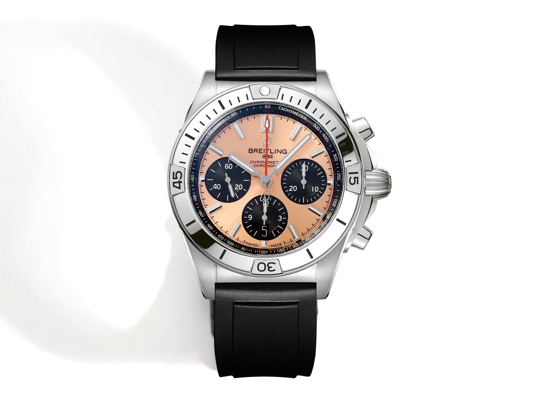 Sustainable BLS Factory Breitling Chronomat Automatic Chronograph Watch with Copper Dial, Black Subdials 2672