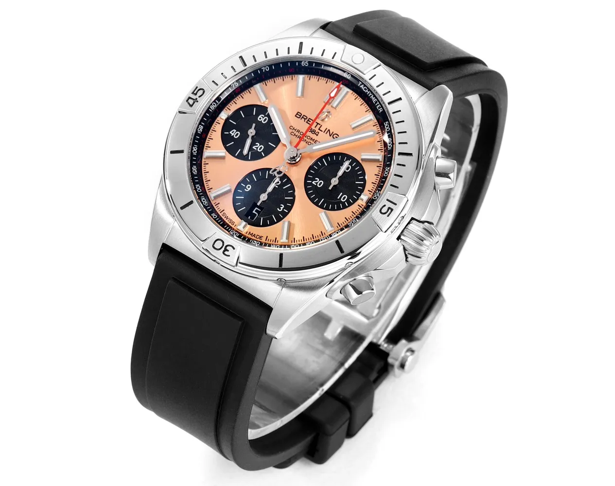 Sustainable BLS Factory Breitling Chronomat Automatic Chronograph Watch with Copper Dial, Black Subdials 2672