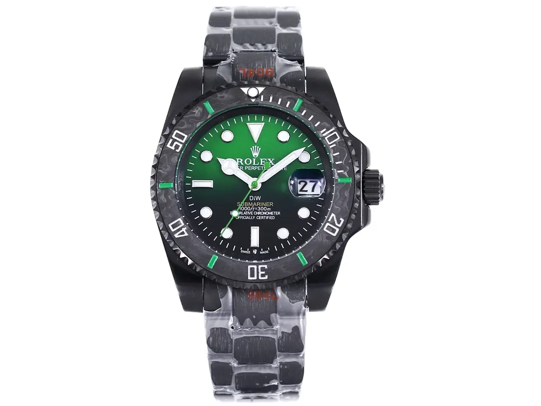 VS Factory Rolex Submariner PARAKEET – Custom Black Carbon Fiber Bezel, Gradient Green Dial, 904L Steel by VSF Watches Official Store GoodFit 322