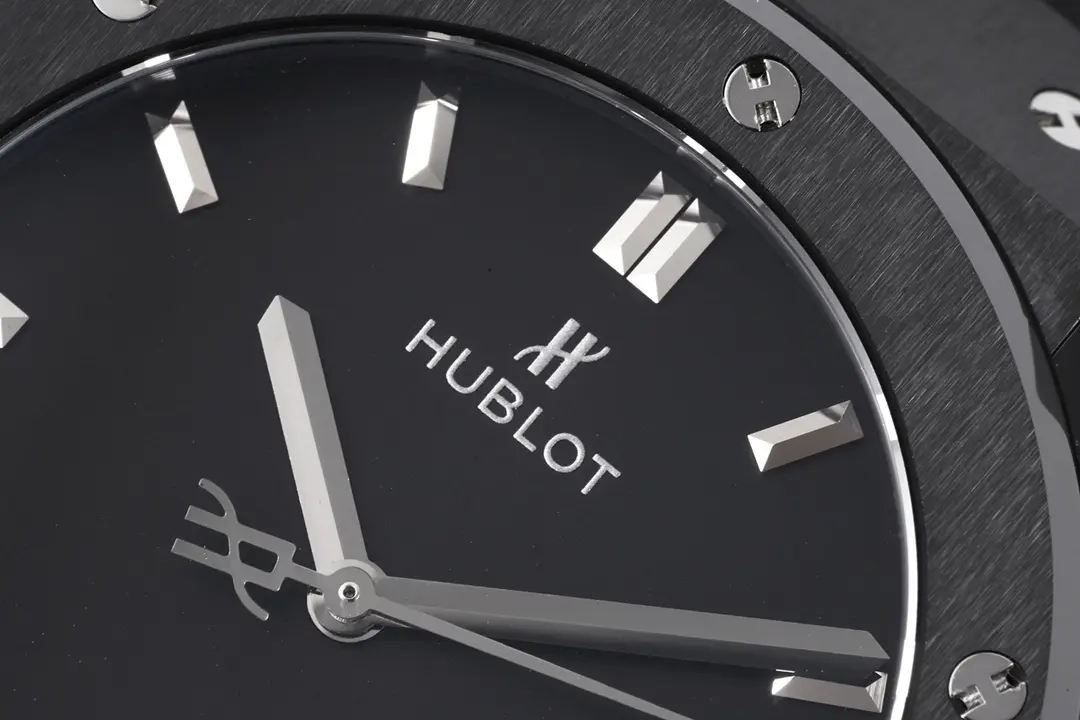 ZF Factory Hublot  Fusion Black Ceramic Watch with Alligator Strap – 42mm, Automatic Movement, Super Clone Quality Modern 1352