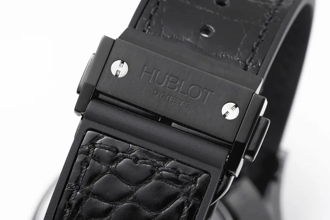 ZF Factory Hublot  Fusion Black Ceramic Watch with Alligator Strap – 42mm, Automatic Movement, Super Clone Quality Modern 1352