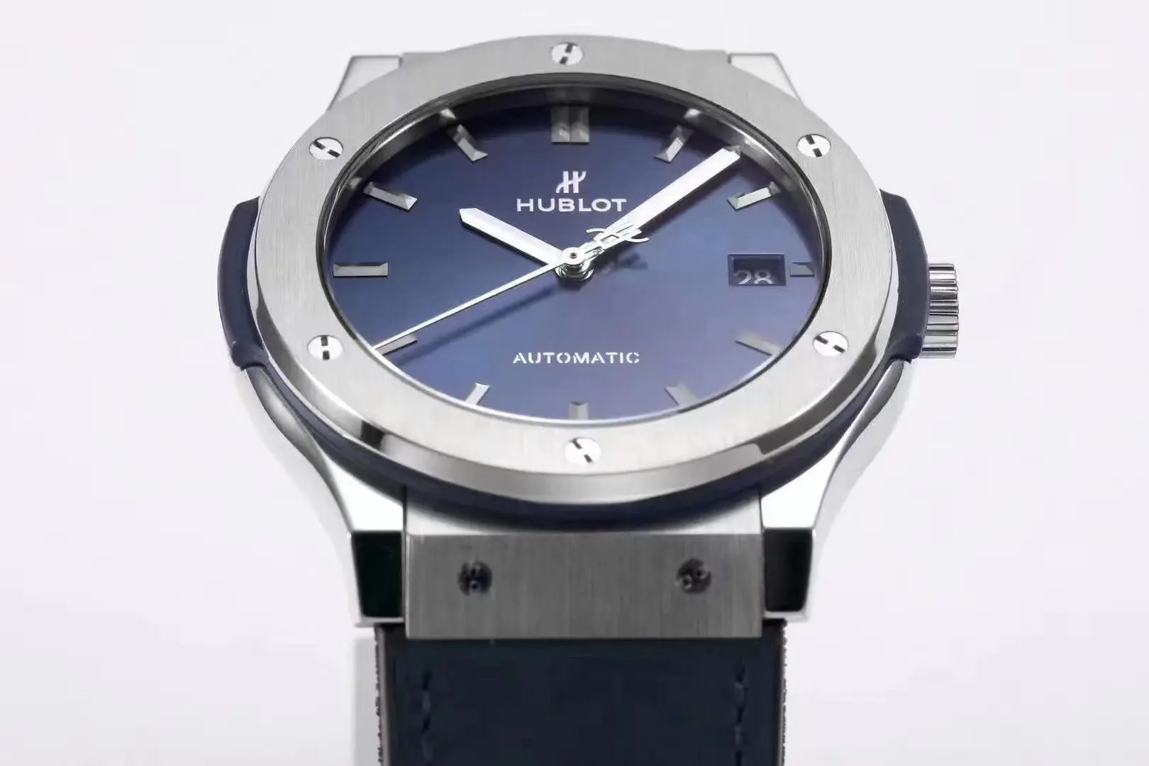 Minimalist TMF Factory Hublot  Fusion WWF Replica Watch – Titanium, Blue Dial, 45MM Automatic Super Clone 7424