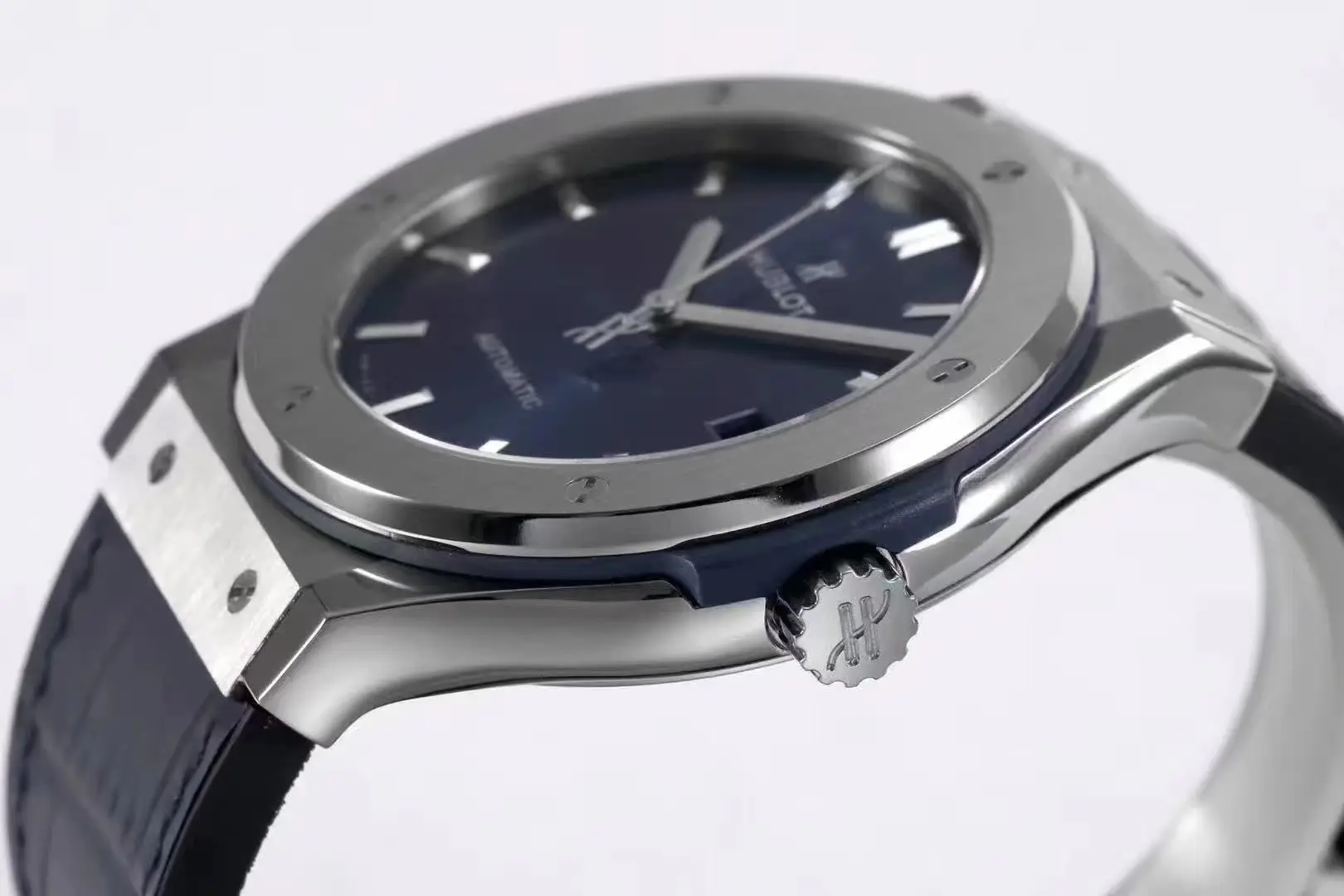 Minimalist TMF Factory Hublot  Fusion WWF Replica Watch – Titanium, Blue Dial, 45MM Automatic Super Clone 7424