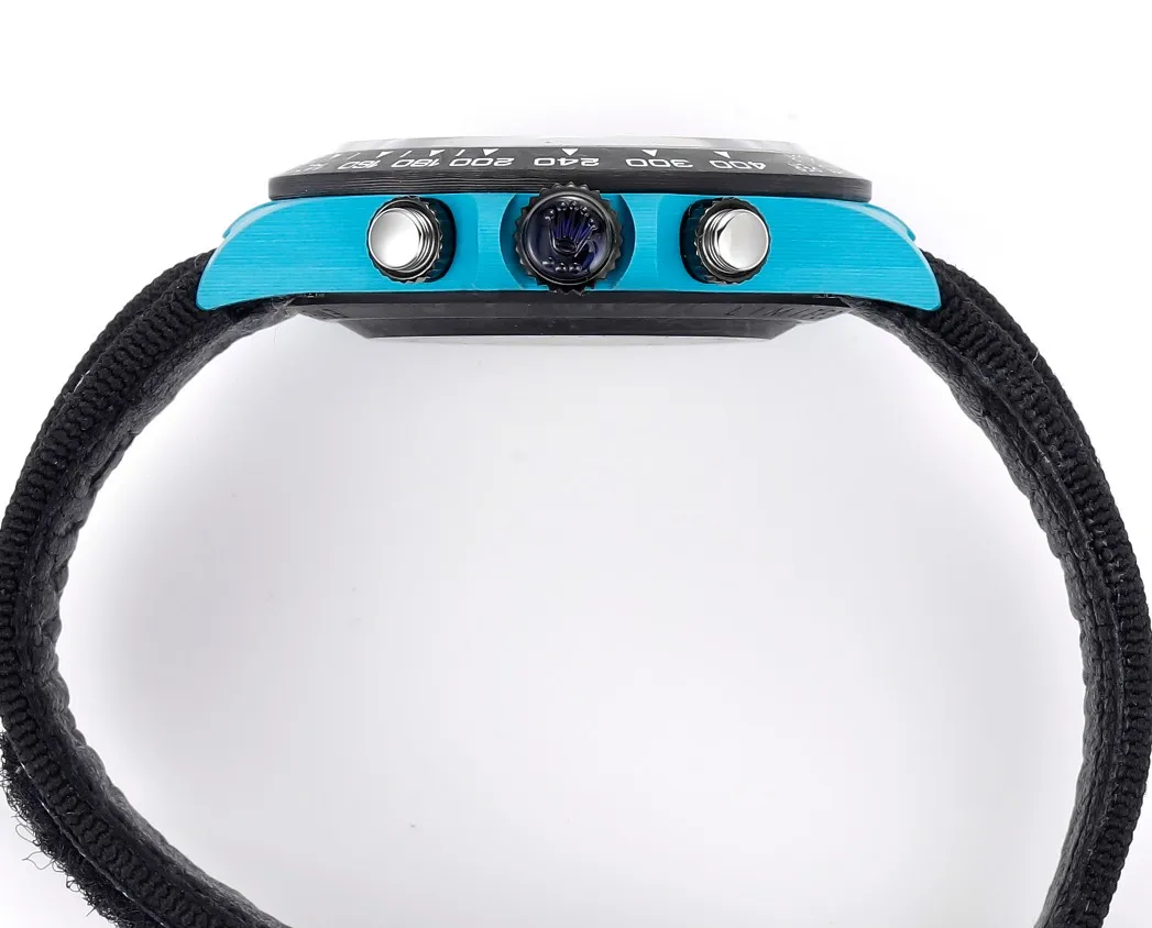 Practical Rolex Daytona Carbon Fiber Custom Edition – Blue with Luminous Case and Strap by VSF Watches Official Store 94
