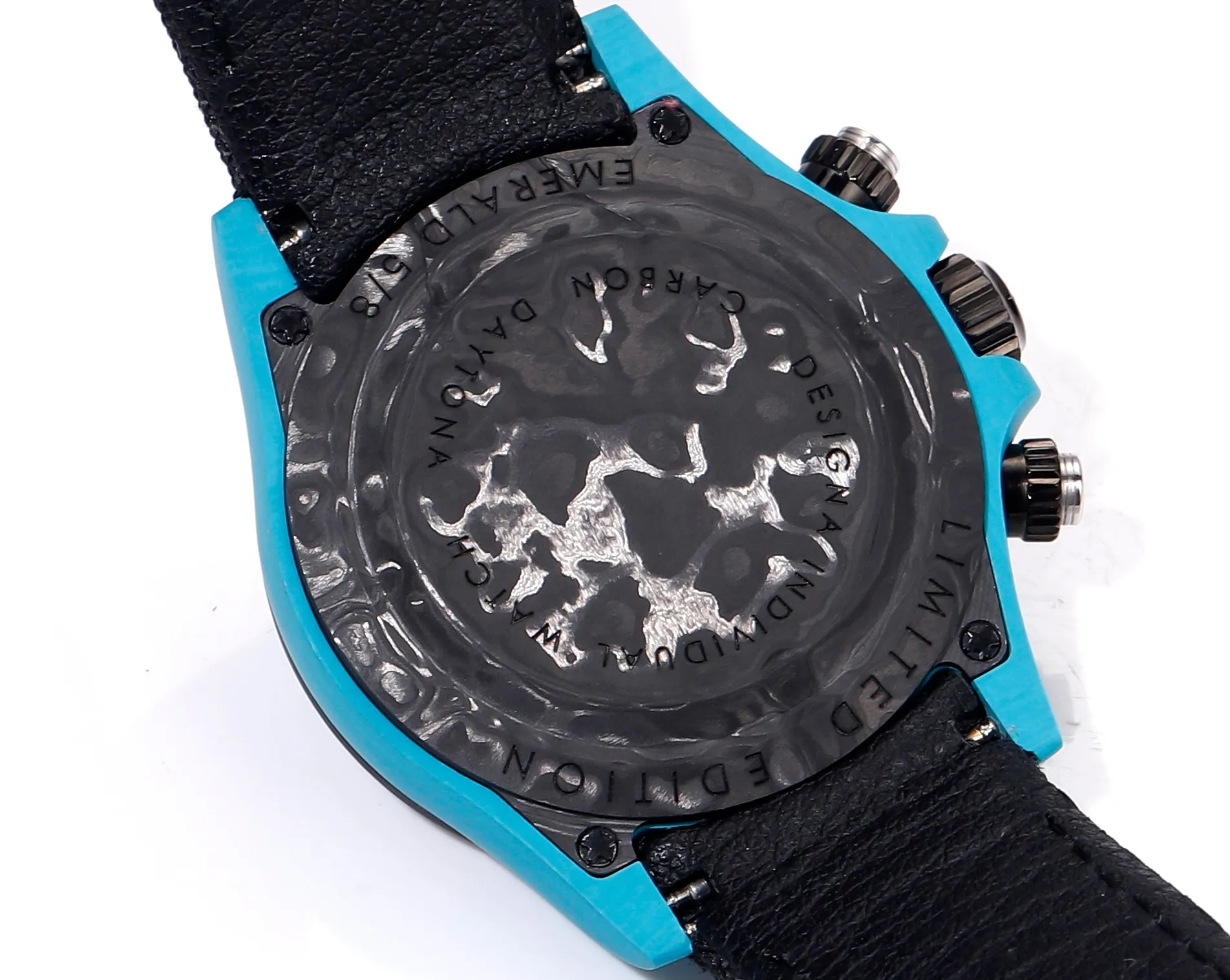 Practical Rolex Daytona Carbon Fiber Custom Edition – Blue with Luminous Case and Strap by VSF Watches Official Store 94