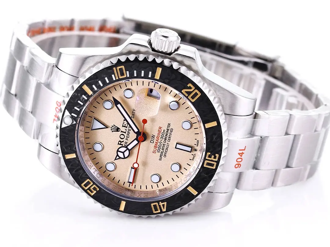Rolex Submariner PARAKEET – Custom Gradient Green Dial, Carbon Fiber Bezel, 904L Stainless Steel Luxury Watch Functional 321