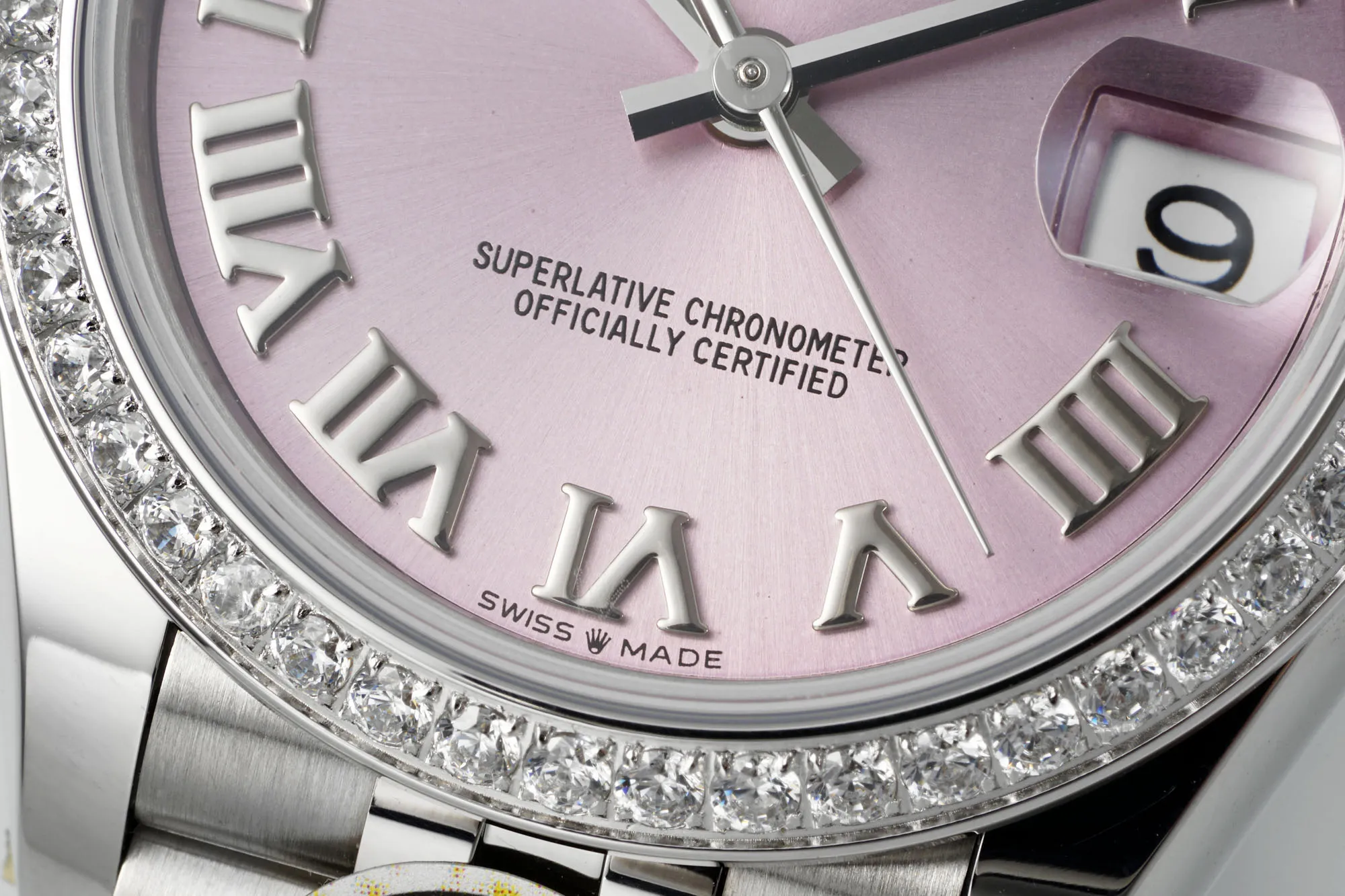 Efficient AR Factory Rolex Lady-Datejust 31mm Pink Dial Diamond Bezel Roman Numerals Stainless Steel Jubilee Bracelet Women’s Watch 4959