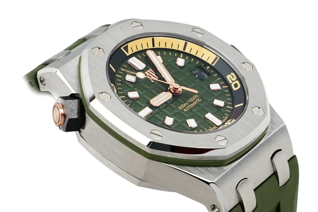 Minimalist ZF Factory BF Offshore Diver Watch 15720 Green Rubber – Super Clone Watches Edition 2304