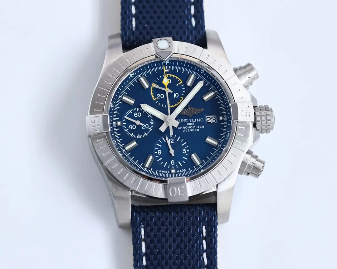 Comfortable ZF Factory Breitling Avenger Chronograph 43 Blue Fabric – Super Clone Watch Replica 2367