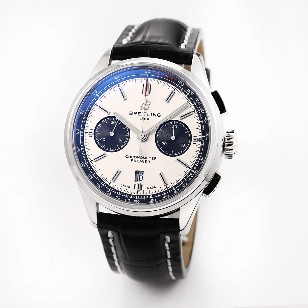 KOR Factory Breitling Premier B01 Chronograph White Black – Super Clone Luxury Watch Sustainable 6482