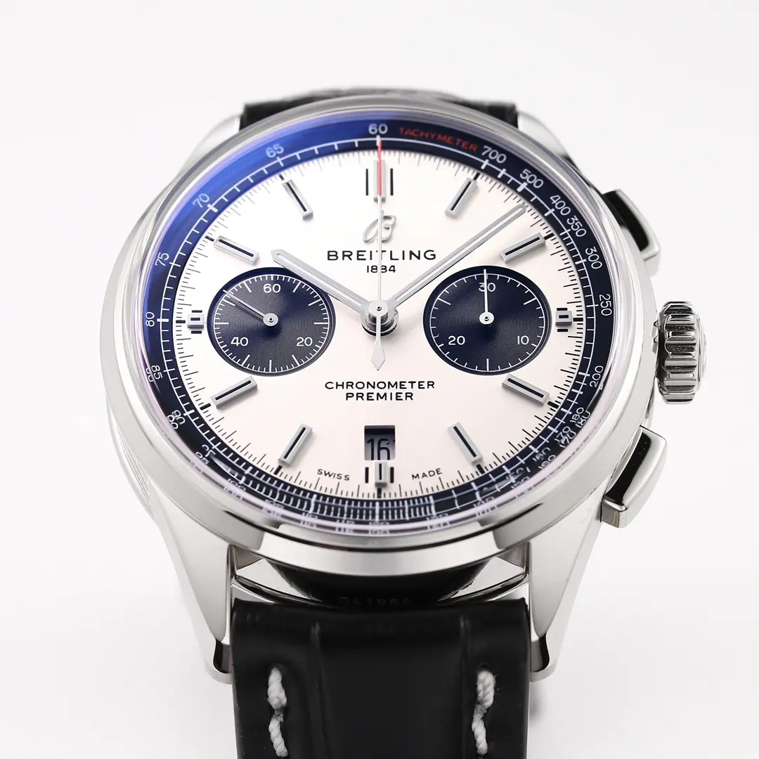 KOR Factory Breitling Premier B01 Chronograph White Black – Super Clone Luxury Watch Sustainable 6482