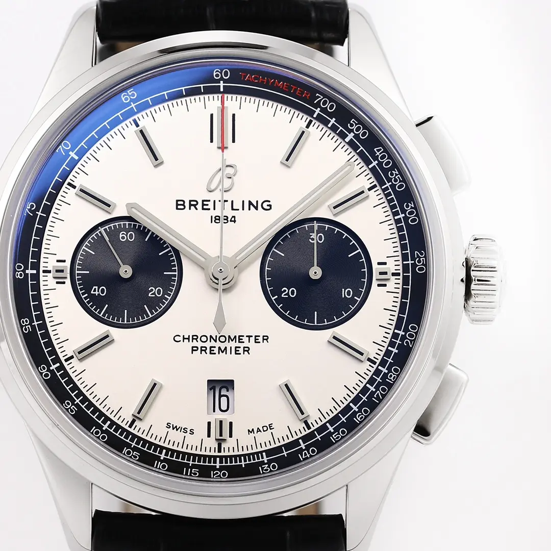 KOR Factory Breitling Premier B01 Chronograph White Black – Super Clone Luxury Watch Sustainable 6482