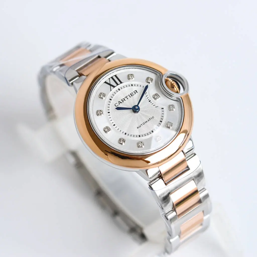 3K Factory Cartier Ballon Bleu Automatic Watch Rose Gold Steel – Best Replica Watch SportInspired 2748
