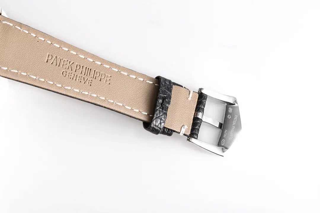 EasyMatch PPF Factory Patek Philippe 5924G White Dial Leather Strap Super Clone Replica Watch 3423