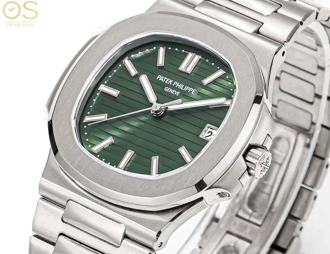 Neat 3K Factory Patek Philippe Nautilus 5711 Steel Green Dial Super Clone Replica Watch 5155