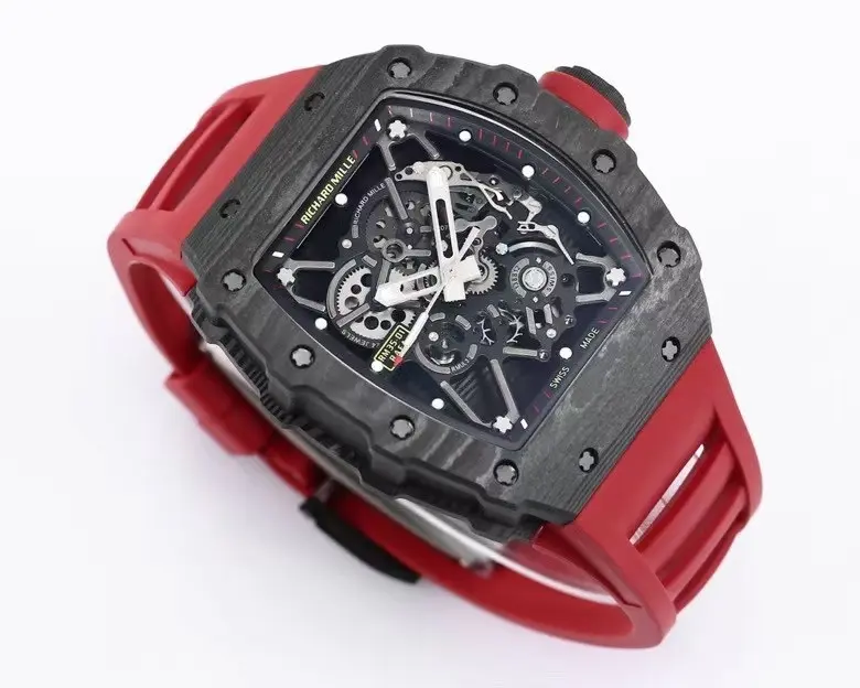 KV Factory Richard Mille RM 35-01 Rafael Nadal Red Rubber Super Clone Luxury Watch ZeroBulk 6530