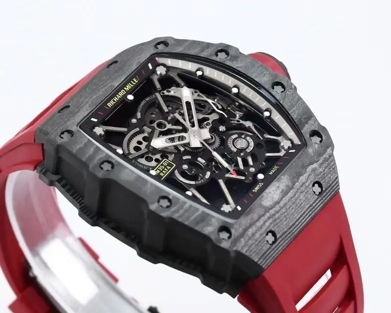 KV Factory Richard Mille RM 35-01 Rafael Nadal Red Rubber Super Clone Luxury Watch ZeroBulk 6530