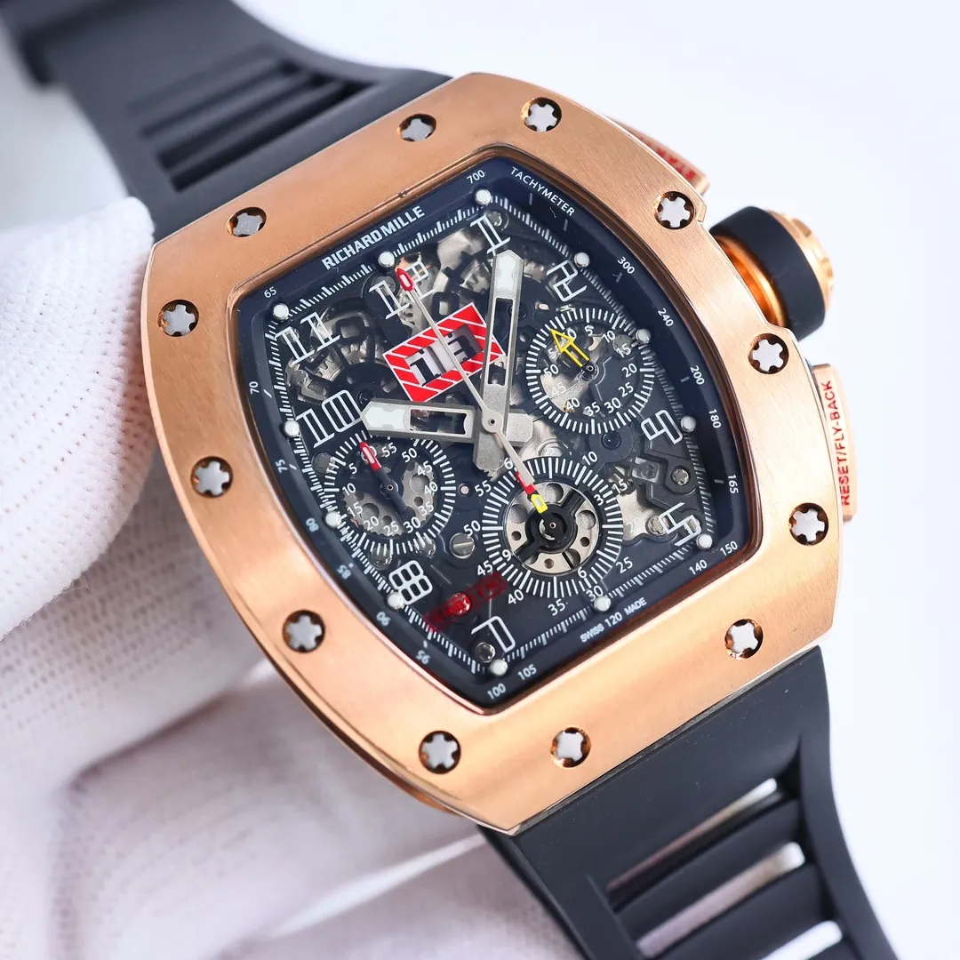 MultiPurpose RM Factory Richard Mille RM011-FM Rose Gold Chronograph –  Super Clone Watch 7402