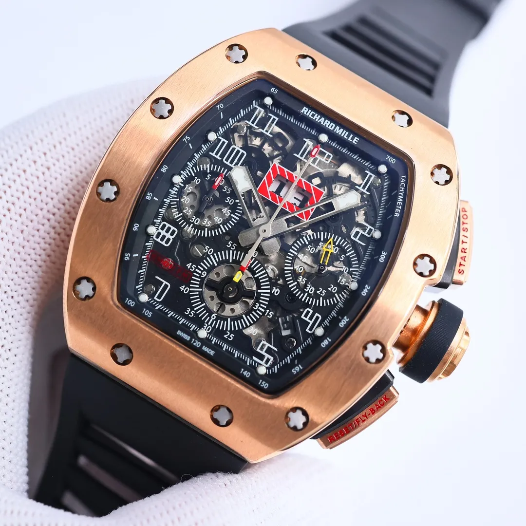 MultiPurpose RM Factory Richard Mille RM011-FM Rose Gold Chronograph –  Super Clone Watch 7402